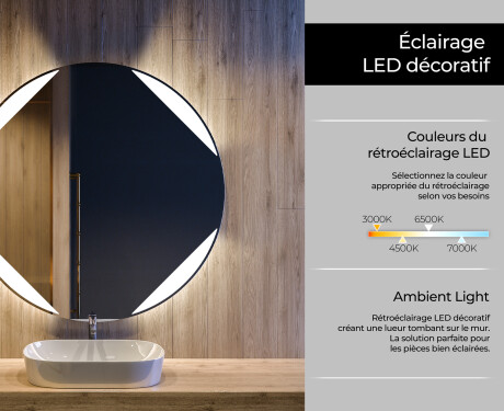 Rond Illumination LED Miroir Sur Mesure Eclairage Salle De Bain L114 #4