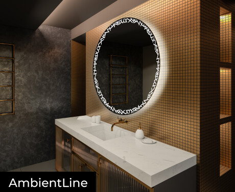 Rond Illumination LED Miroir Sur Mesure Eclairage Salle De Bain L115 #3