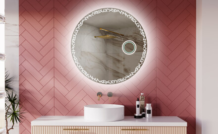 Rond Illumination LED Miroir Sur Mesure Eclairage Salle De Bain L115