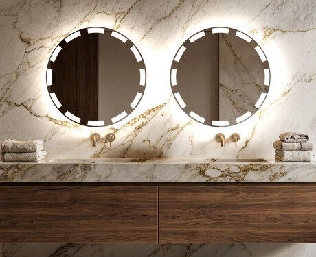 Rond Illumination LED Miroir Sur Mesure Eclairage Salle De Bain L117