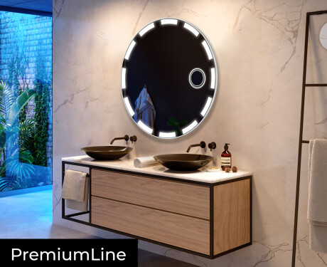 Rond Illumination LED Miroir Sur Mesure Eclairage Salle De Bain L117 #4