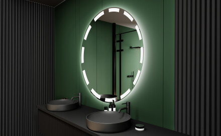 Rond Illumination LED Miroir Sur Mesure Eclairage Salle De Bain L117