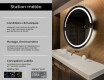 Rond Illumination LED Miroir Sur Mesure Eclairage Salle De Bain L118 #2