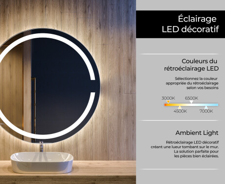 Rond Illumination LED Miroir Sur Mesure Eclairage Salle De Bain L118 #4