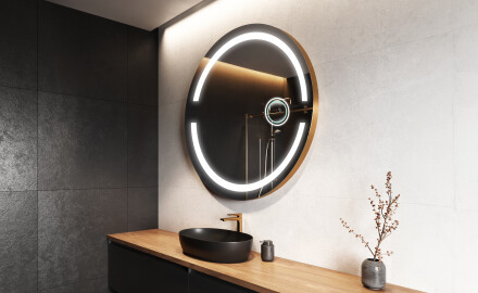 Rond Illumination LED Miroir Sur Mesure Eclairage Salle De Bain L118