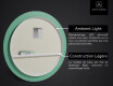 Rond Illumination LED Miroir Sur Mesure Eclairage Salle De Bain L119 #3