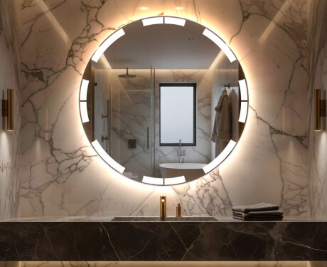 Rond Illumination LED Miroir Sur Mesure Eclairage Salle De Bain L120