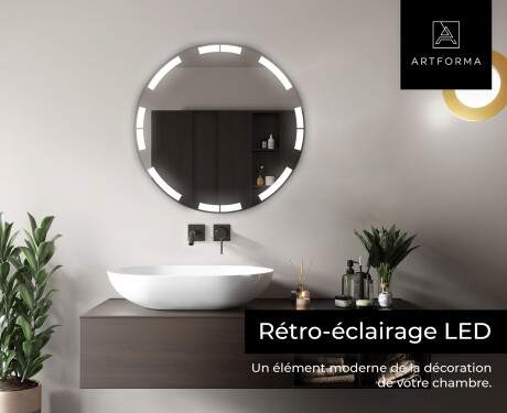 Rond Illumination LED Miroir Sur Mesure Eclairage Salle De Bain L120 #5
