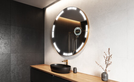 Rond Illumination LED Miroir Sur Mesure Eclairage Salle De Bain L120