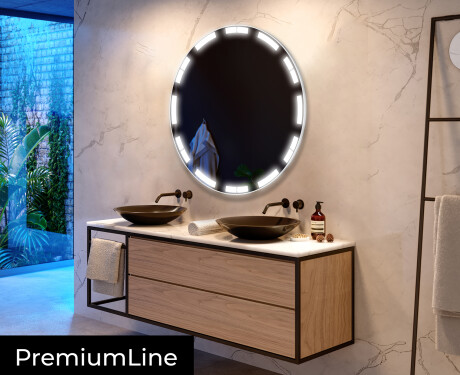 Rond Illumination LED Miroir Sur Mesure Eclairage Salle De Bain L121 #4