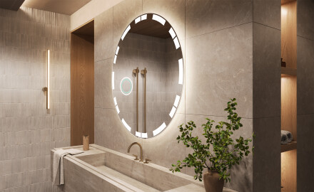 Rond Illumination LED Miroir Sur Mesure Eclairage Salle De Bain L121