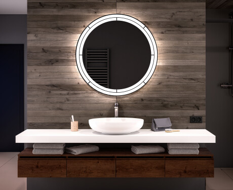 Rond Illumination LED Miroir Sur Mesure Eclairage Salle De Bain L122