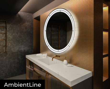 Rond Illumination LED Miroir Sur Mesure Eclairage Salle De Bain L122 #3