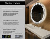 Rond Illumination LED Miroir Sur Mesure Eclairage Salle De Bain L122 #2
