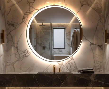 Rond Illumination LED Miroir Sur Mesure Eclairage Salle De Bain L123
