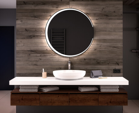 Rond Illumination LED Miroir Sur Mesure Eclairage Salle De Bain L123