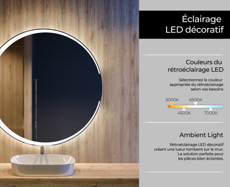 Rond Illumination LED Miroir Sur Mesure Eclairage Salle De Bain L123 #4