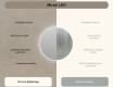 Rond Illumination LED Miroir Sur Mesure Eclairage Salle De Bain 70cm avec lumière LED froide 7000K, lumière chaude 3000K ou lumière neutre 4500K #6