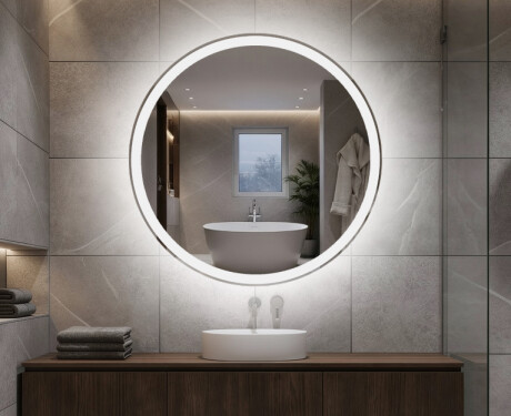 Rond miroir LED éclairé par batterie L76