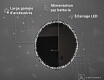 Rond miroir LED éclairé par batterie L115 #4