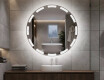 Rond miroir LED éclairé par batterie L117