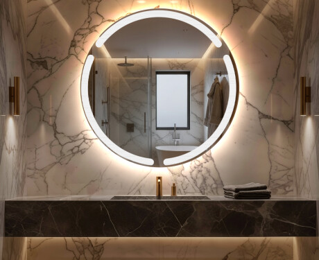 Rond miroir LED éclairé par batterie L119