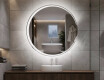 Rond miroir LED éclairé par batterie L123