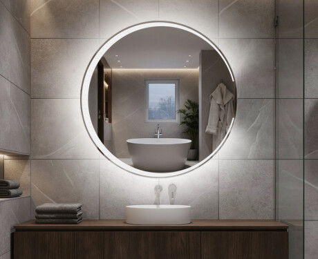Rond miroir LED éclairé par batterie L123