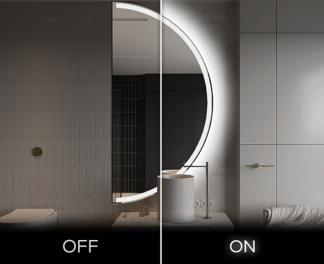 Rond Illumination Irrégulière LED Miroir Eclairage Salle De Bain A222 #3