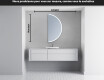 Rond Illumination Irrégulière LED Miroir Eclairage Salle De Bain A222 #4