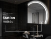 Rond Illumination Irrégulière LED Miroir Eclairage Salle De Bain Q222 #7
