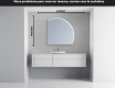 Rond Illumination Irrégulière LED Miroir Eclairage Salle De Bain Q223 #4