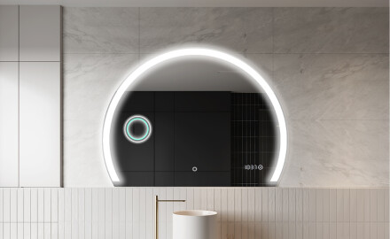 Rond Illumination Irrégulière LED Miroir Eclairage Salle De Bain W222