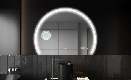 Rond Illumination Irrégulière LED Miroir Eclairage Salle De Bain W223