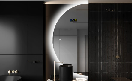 Rond Illumination Irrégulière LED Miroir Eclairage Salle De Bain D221