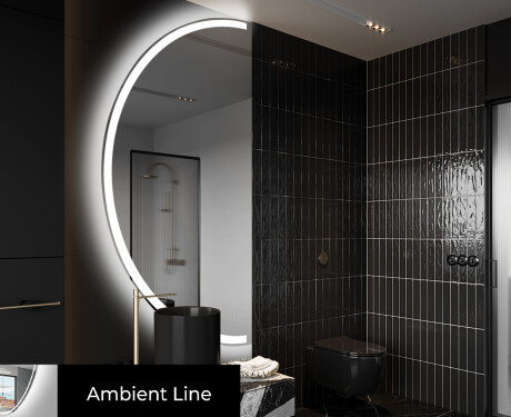 Rond Illumination Irrégulière LED Miroir Eclairage Salle De Bain D222