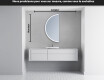 Rond Illumination Irrégulière LED Miroir Eclairage Salle De Bain D222 #4