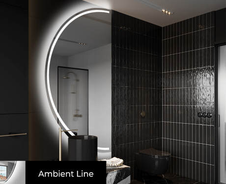 Rond Illumination Irrégulière LED Miroir Eclairage Salle De Bain D223