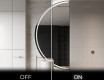 Rond Illumination Irrégulière LED Miroir Eclairage Salle De Bain D223 #3