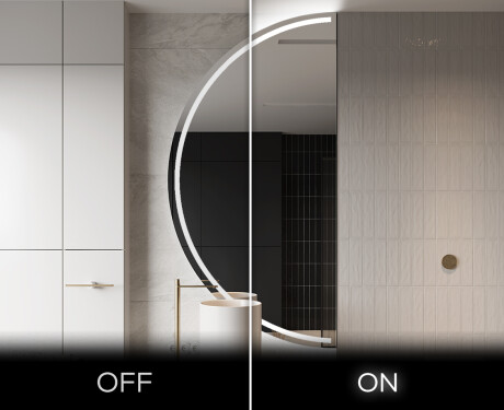 Rond Illumination Irrégulière LED Miroir Eclairage Salle De Bain D223 #3