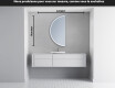 Rond Illumination Irrégulière LED Miroir Eclairage Salle De Bain D223 #4