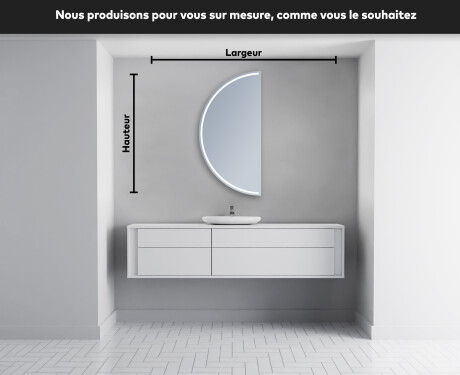 Rond Illumination Irrégulière LED Miroir Eclairage Salle De Bain D223 #4