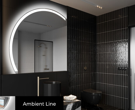 Rond Illumination Irrégulière LED Miroir Eclairage Salle De Bain X222