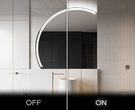 Rond Illumination Irrégulière LED Miroir Eclairage Salle De Bain X222 #3