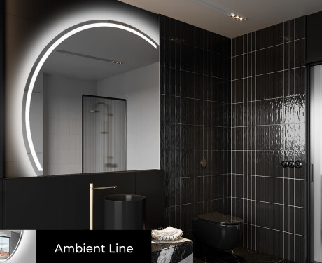 Rond Illumination Irrégulière LED Miroir Eclairage Salle De Bain X223