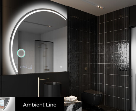 Rond Illumination Irrégulière LED Miroir Eclairage Salle De Bain X223 #3