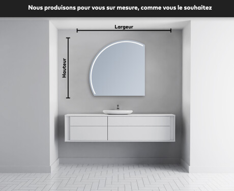 Rond Illumination Irrégulière LED Miroir Eclairage Salle De Bain X223 #4