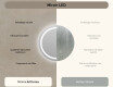 Rond Illumination LED Miroir Sur Mesure Eclairage Salle De Bain 80cm avec lumière LED froide 7000K, lumière chaude 3000K ou lumière neutre 4500K #6