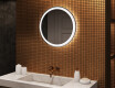Rond Illumination LED Miroir Sur Mesure Eclairage Salle De Bain 60cm avec lumière LED froide 7000K, lumière chaude 3000K ou lumière neutre 4500K