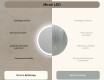 Rond Illumination LED Miroir Sur Mesure Eclairage Salle De Bain 60cm avec lumière LED froide 7000K, lumière chaude 3000K ou lumière neutre 4500K #6